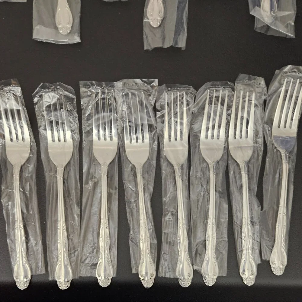 Vintage National Stainless Korea Flatware - 35 pcs. + 3 Serving Pcs.